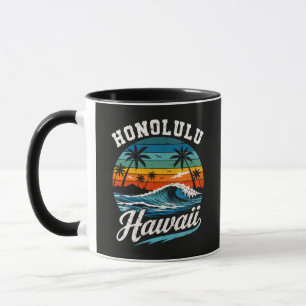Honolulu Hawaii Surf Sunset Mug