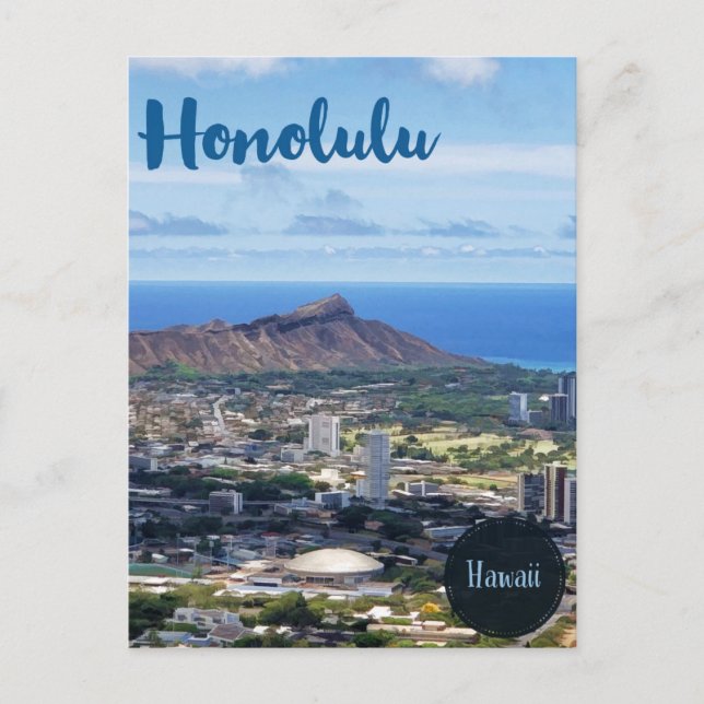 Honolulu Hawaii travel Postcard (Front)