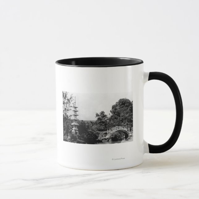 Honolulu, Hawaii - View of Moanolua Gardens Mug (Right)