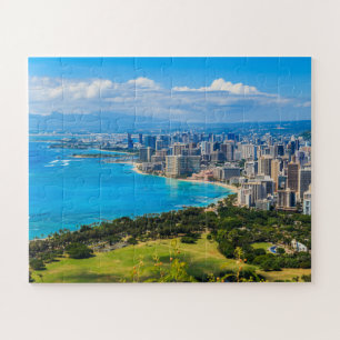 Honolulu, Hawaii, Waikiki Beach Jigsaw Puzzle