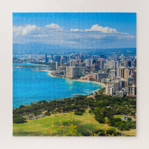 Honolulu, Hawaii, Waikiki Beach Jigsaw Puzzle