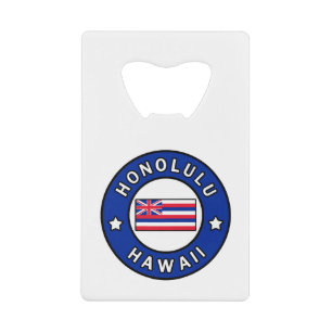 Honolulu Hawaii Wallet Bottle Opener
