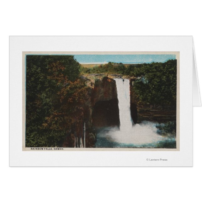 Honolulu, HI - View of Rainbow Falls (Front Horizontal)