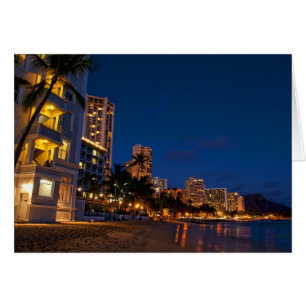 Honolulu, Oahu, Hawaii. Night exposure of