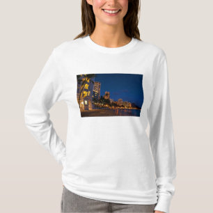 Honolulu, Oahu, Hawaii. Night exposure of T-Shirt