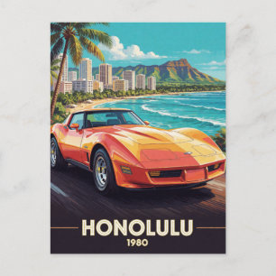 Honolulu Tropical Road Cruiser 1980 Hawaii Postcard