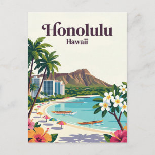 Honolulu USA Postcard