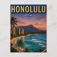 Honolulu Waikiki Beach Tropical Paradise