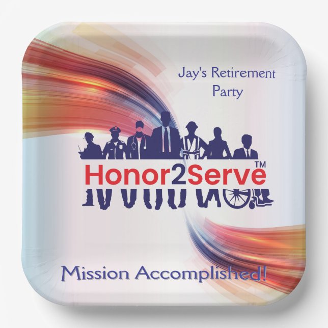 Honor2Serve plates (Front)