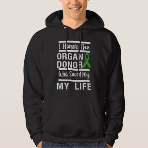 honor organ donor dad mom greatful donate life kid hoodie