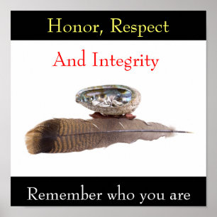 Honor, Respect, And Integrity, Remember... Poster