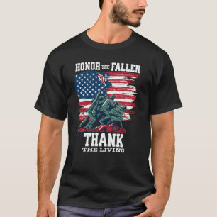 Honor The Fallen Thank The Living Veteran Memorial T-Shirt