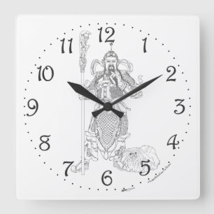 Honorable Ancestor Square Wall Clock