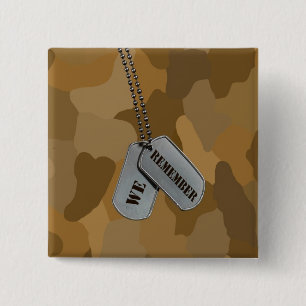 Honorable Mention 2 Inch Square Button