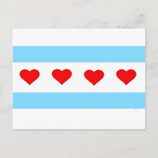 Honorary Chicago Hearts and Stripes Forever card