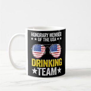 Honorary Member Of The Usa Drinking Team American Coffee Mug