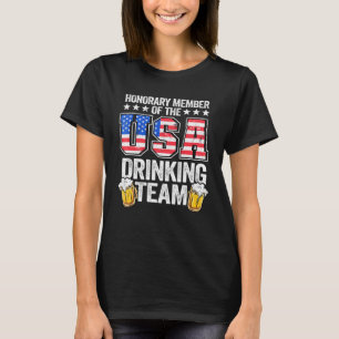Honorary Member Of The Usa Drinking Team American  T-Shirt