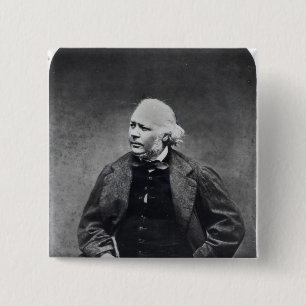 Honore Daumier  c.1864 2 Inch Square Button