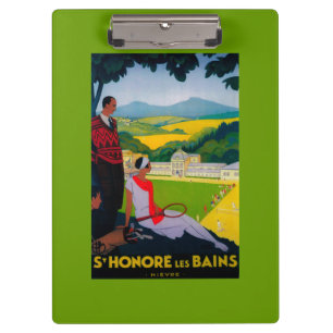 Honore Les Bains Vintage PosterEurope Clipboard