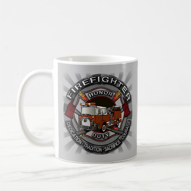 Honorer le pompier Mug (Gauche)