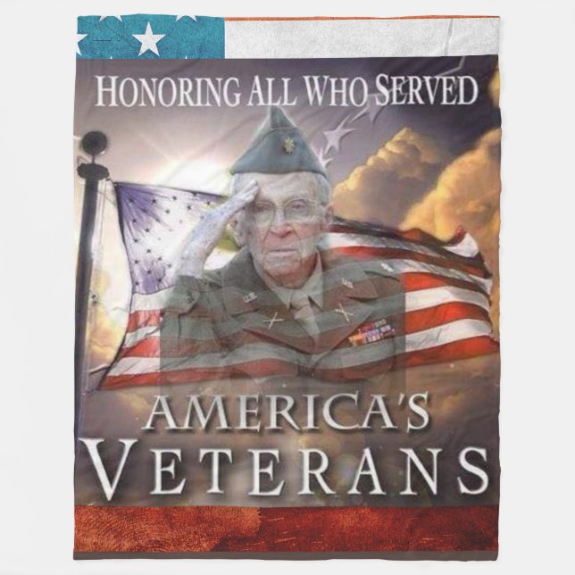 HONORING ALL WHO SERVED FLEECE BLANKET (Front)