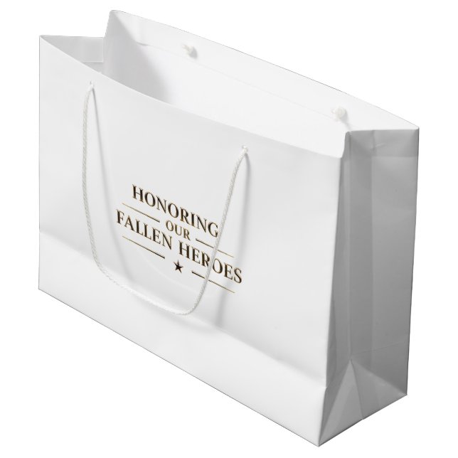 Honoring Our Fallen Heroes / Gift Bag (Front Angled)