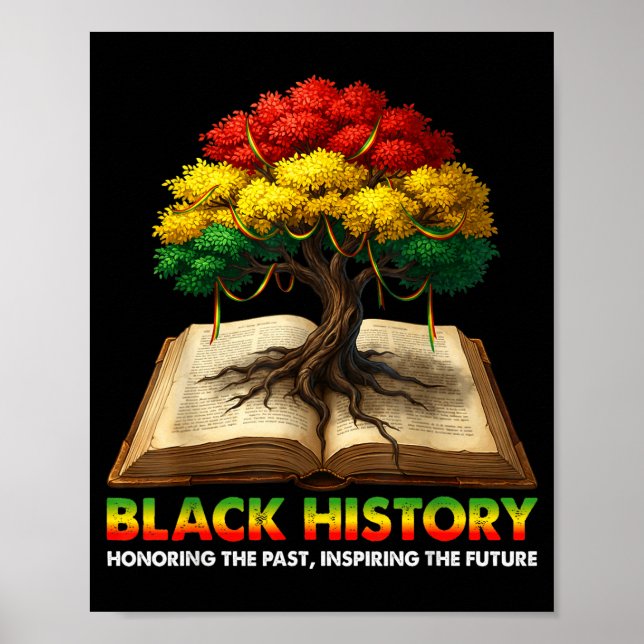 Honoring Past Inspiring Future Black History Educa Poster (Front)
