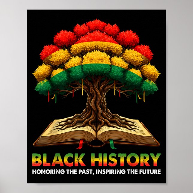 Honoring Past Inspiring Future Black History Teach Poster (Front)