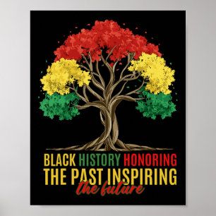 Honoring Past Inspiring Future Men Women Black His Poster