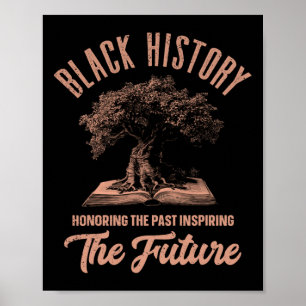 Honoring Past Inspiring Future Men Women Black His Poster