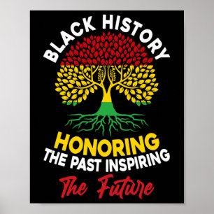 Honoring Past Inspiring Future Men Women Black His Poster