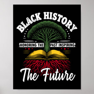 Honoring Past Inspiring Future Men Women Black His Poster