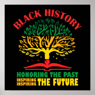 Honoring Past Inspiring The Future Black History  Poster