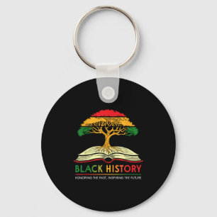 Honoring Past Insring Future Men Women Black Histo Keychain