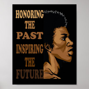 Honoring The Past Black History Month Love Africa  Poster