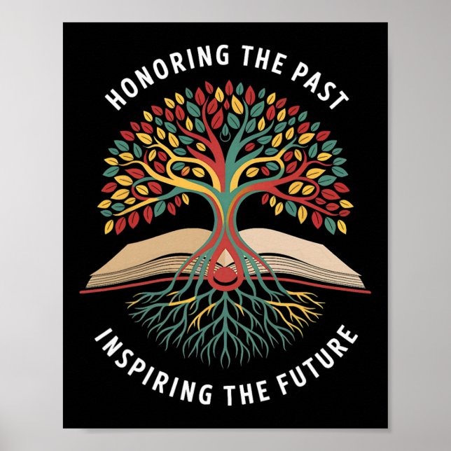 Honoring The Past Inspiring The Future Black Histo Poster (Front)
