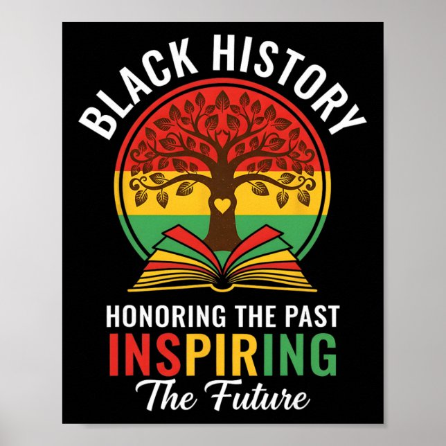 Honoring The Past Inspiring The Future Black Histo Poster (Front)