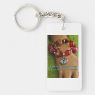 Honour All Beings: A Symbol of Unity Keychain