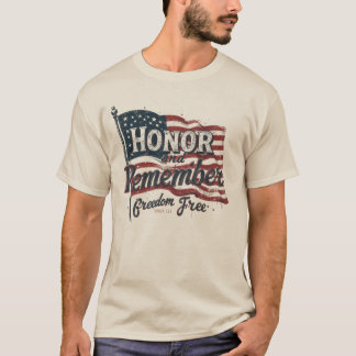 🇺🇸 Honour and Remember – Bold Memorial Day Desi T-Shirt