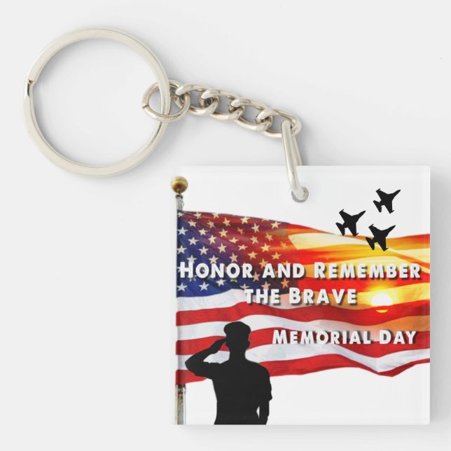 Honour and Remember the Brave Keychain (Front)