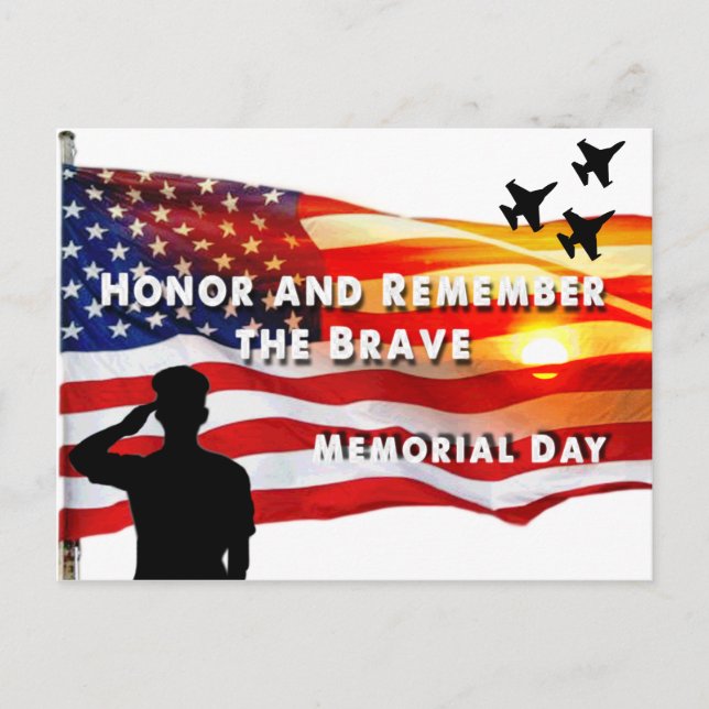 Honour and Remember the Brave Postcard (Front)