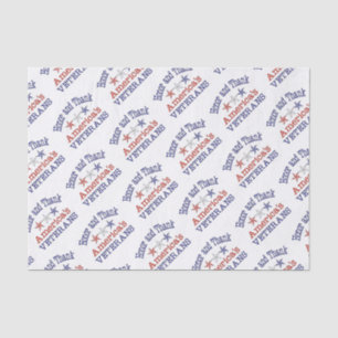 Honour and Thank American Veterans Tissue Paper