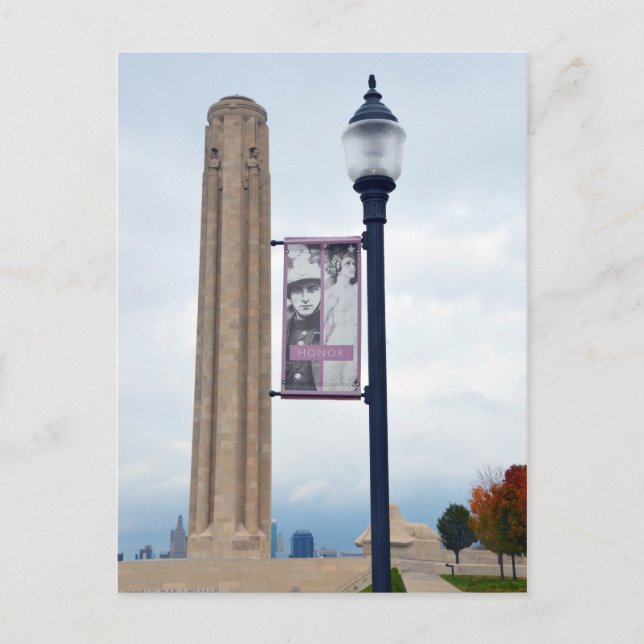 Honour Banner, Liberty Memorial, Kansas City, MO. Postcard (Front)