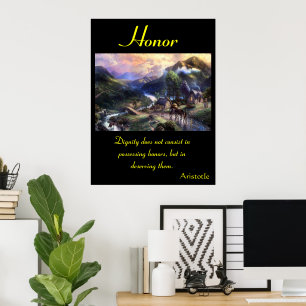 Honour Blooms Within Vibrant Meadow Landscapes Poster