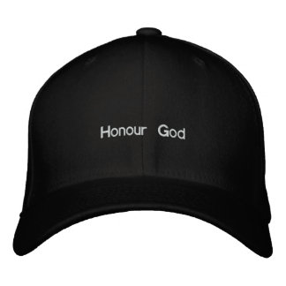 Honour God Embroidered Hat