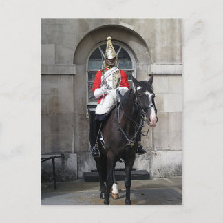 Honour Guard on Horse London Postcard