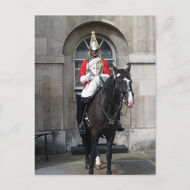 Honour Guard on Horse London Postcard (Front)