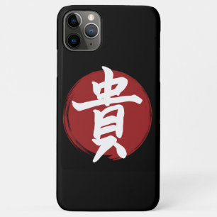 Honour Kanji Symbol Japanese Calligraphy iPhone 11 Pro Max Case