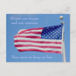 Honour our Troops Postcard