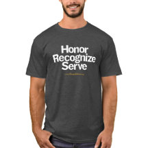 Honour Recognize Serve - Big Type for Dark Bkgd